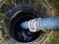 This is a septic hose leading into a septic tank in Columbus, Ga